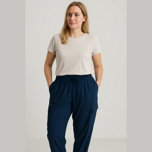 Old Navy stretch tech quick dry mid rise ankle navy track pants size 4X NWT